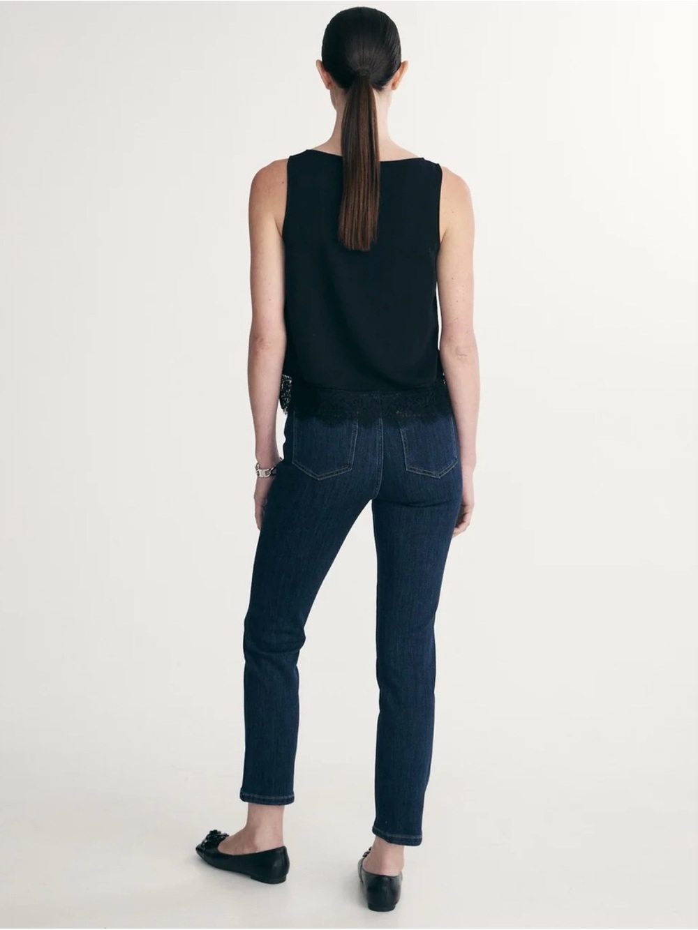SLEEVELESS LACE DETAIL TOP - Picture 2 of 4